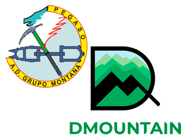 Logo club de montaña Pegaso y DMountain David Delgado Santos